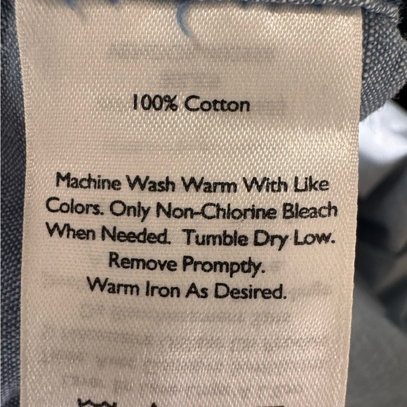 Eddie Bauer Blue Cotton Button Down Shirt Size 2XL - Picture 9 of 9